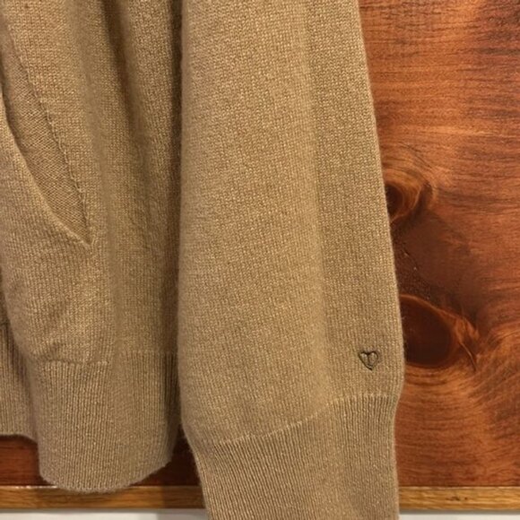 Seven Gauge Beige Cashmere Hoodie - Picture 3 of 6